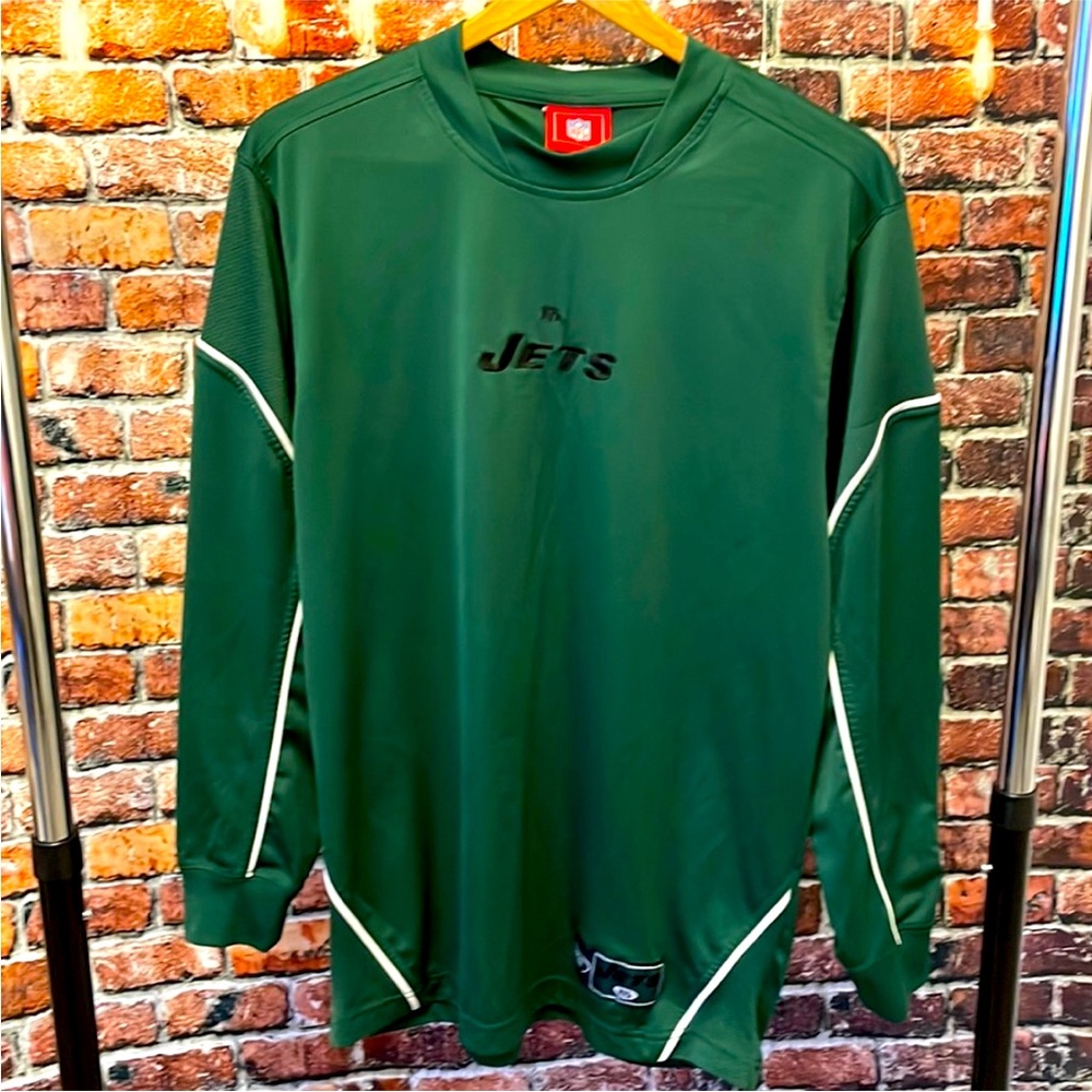 🔥 New York Jets NFL Football long sleeve shirt pullover green NY sports